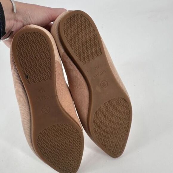 Vivaia Pointed-Toe V-Cut Flats (Valencia 2.0) Wheat Nature Size 11.5,  41.5 - Picture 9 of 11